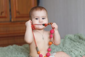 Baby teething necklaces